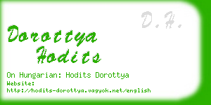 dorottya hodits business card